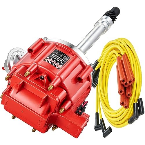HEI Distributor 65K Coil with Spark Plug Wires 9000RPM,...