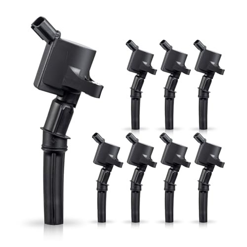 ENA Set of 8 Curved Boot Ignition Coil Pack Compatible...