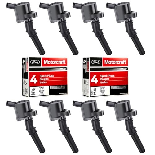 MAS Set of 8 Ignition Coil DG508 and Motorcraft Spark...