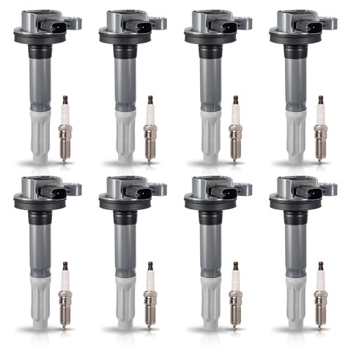 ENA Set of 8 Ignition Coil Pack and 8 Spark...