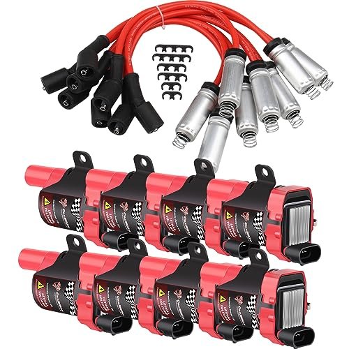 Pindex 8 Pack D585 UF262 Round Type Ignition Coils with...