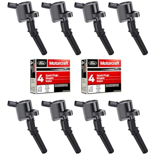 MAS Set of 8 Ignition Coil DG508 & Motorcraft Spark...