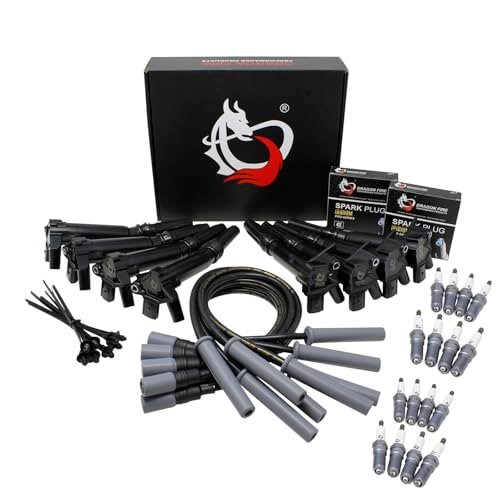 DRAGON FIRE PERFORMANCE Ignition Coils IRIDIUM Spark Plugs...