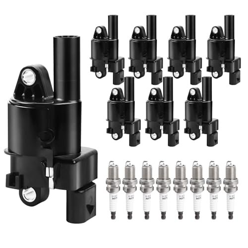 Round Ignition Coil Packs Spark Plugs fit for V8 5.3...