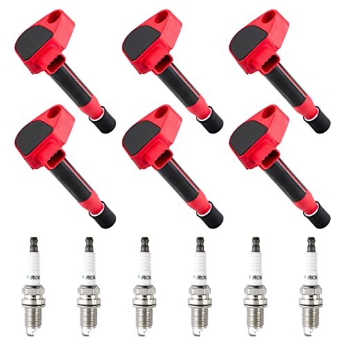 CarBole UF242 Ignition Coils and Iridium Spark Plug Set...