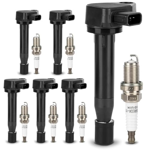 UF242 Ignition Coil & 4503 Double Iridium Spark Plug For...