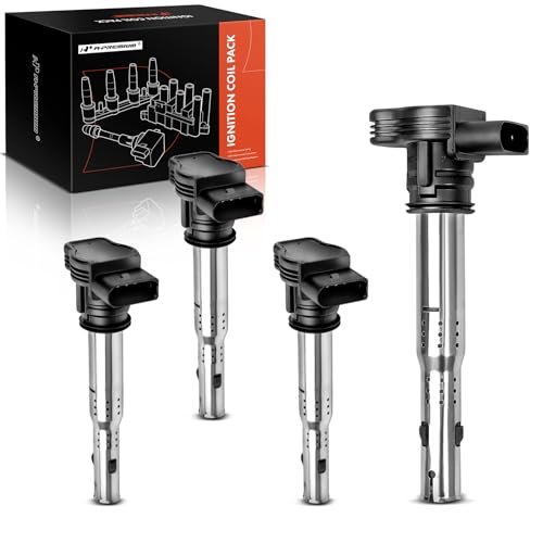 A-Premium 4PCS Ignition Coil Packs Compatible with Audi &...