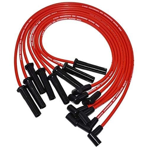 A-Team Performance Red Silicone Spark Plug Wires Set 90...