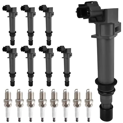 HYR Set of 8 Ignition Coil Pack and Iridium Spark...