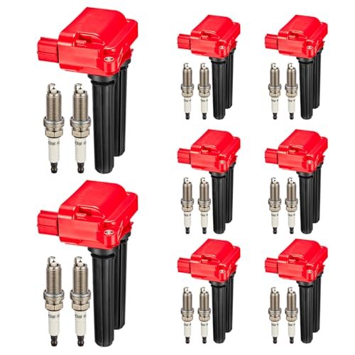 SYKRSS Set of 8 Ignition Coil Pack UF504 and Iridium...