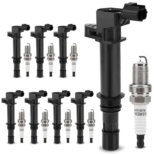 UF270 Ignition Coil & 4503 Double Iridium Spark Plug for...