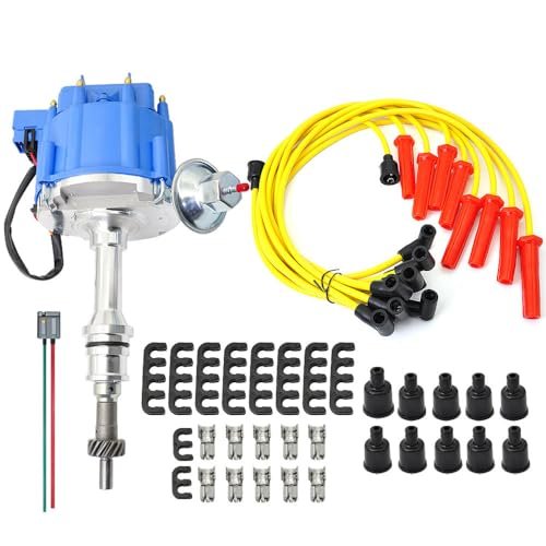 HEI Ignition Distributor With 65K Volt Coil &Spark Plug...