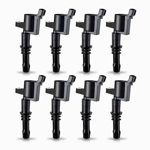 ENA Set of 8 Straight Boot Ignition Coil Pack Compatible...