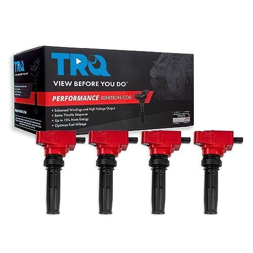 TRQ Ignition Coil Set Compatible with 2021-2023 Ford Bronco...