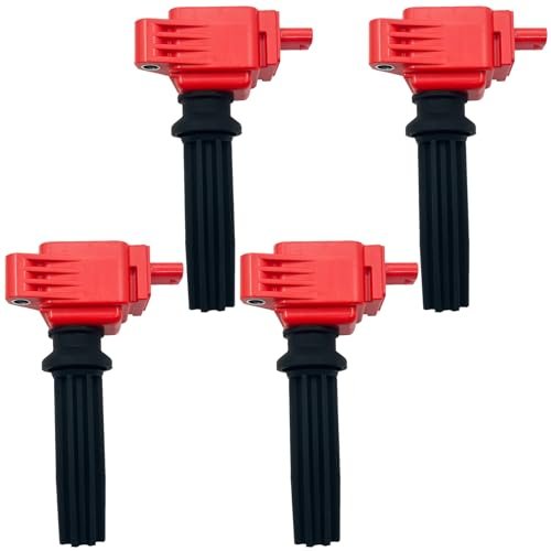 GP POWER Red Ignition Coil Packs UF670 Set of 4...