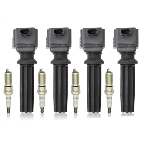 Set of 4 UF670 Ignition Coil with Spark Plug Compatible...