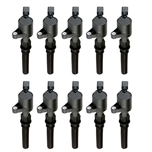 MAS Set of 10 Ignition Coils Pack Compatible with Ford...