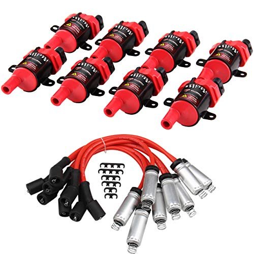 High Performance 8Pcs D585 UF262 Ignition Coils Pack Round...