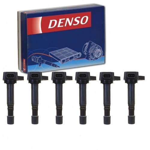 6 pc DENSO Direct Ignition Coils compatible with Honda...