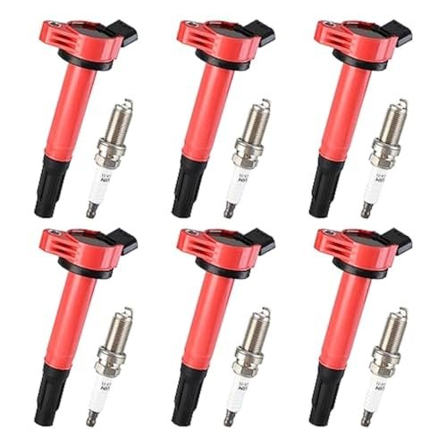 Pindex 6 Pack UF487 Ignition Coils and Iridium Spark...