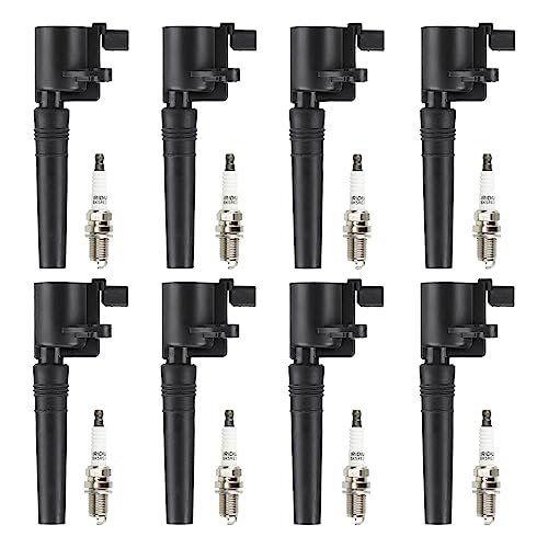 Ignition Coil Pack + Iridium Spark Plugs for Ford...