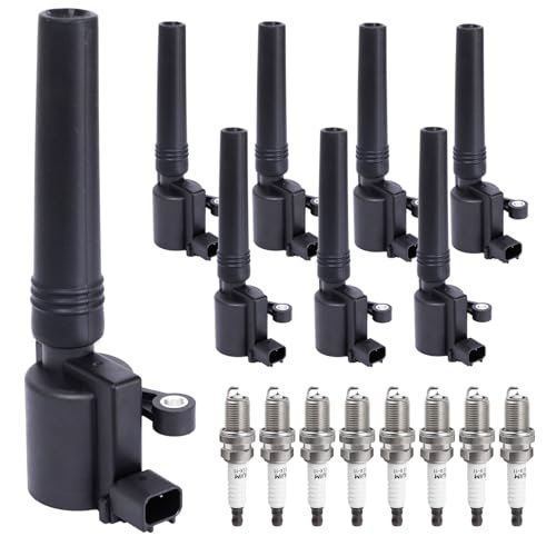 Ignition Coil Pack & Spark Plugs Compatible with V8 3.9...