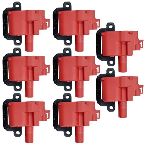 N51WSTAR RED IGNITION COIL D580 UF192 SET OF 8 COMPATIBLE...