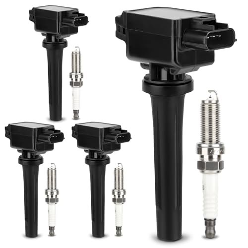 UF656 Ignition Coil & 93501 Double Iridium Spark Plug for...