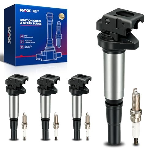 OEM Performance Set of 4 UF598 Ignition Coils & Double...