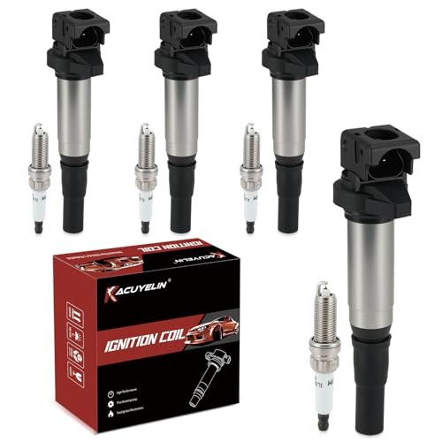 UF598 Ignition Coil Pack and Iridium Spark Plugs Set of...