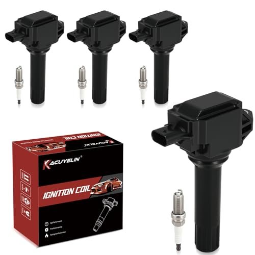 UF724 Ignition Coil Pack and Iridium Spark Plugs Set of...