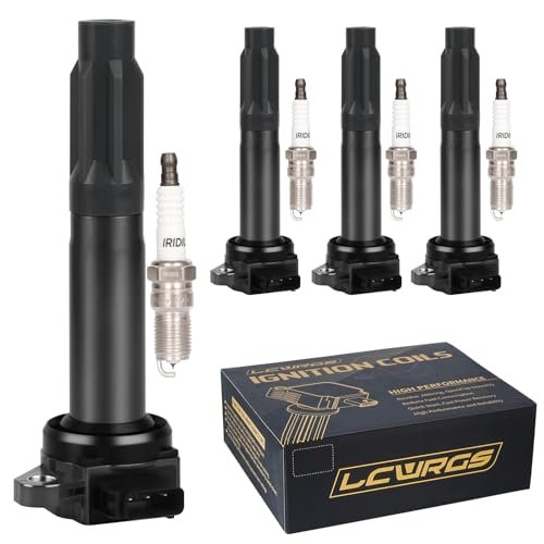 Set of 4 Ignition Coil Pack and Spark Plugs fits...