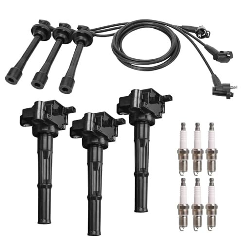 ENA Set of 3 Ignition Coil with 6 Platinum Spark...