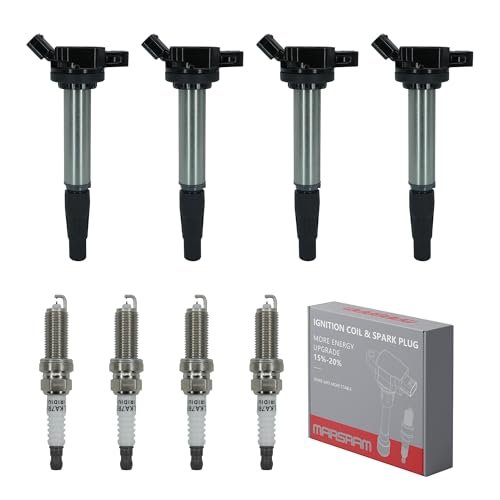 Marsram Ignition Coil Pack UF596 and Double Iridium Spark...