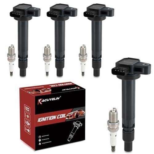 UF323 Ignition Coil Pack and Iridium Spark Plugs Set of...