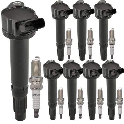 UF487 Ignition Coil Pack 90919A2002 and Iridium Spark Plugs...