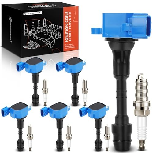 A-Premium (Blue) Set of 12 Ignition Coil Pack and Iridium...