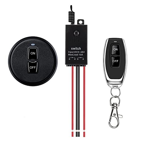 Meskliu 12v Wireless Switch,Mini Remote Control...