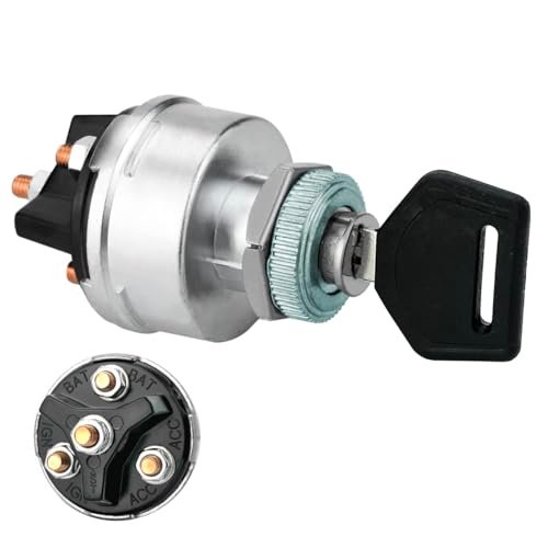 MGI SpeedWare 4-Position Universal Ignition Key Switch for...