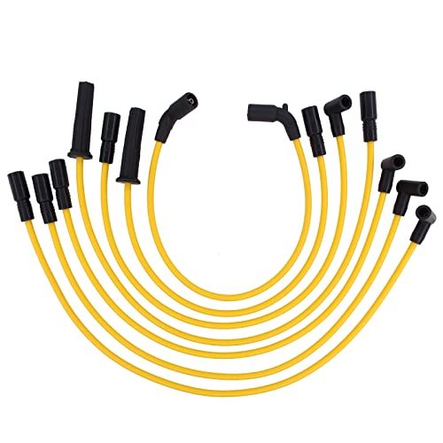 NewYall Pack of 7 8mm Ignition Spark Plug Wire Set...