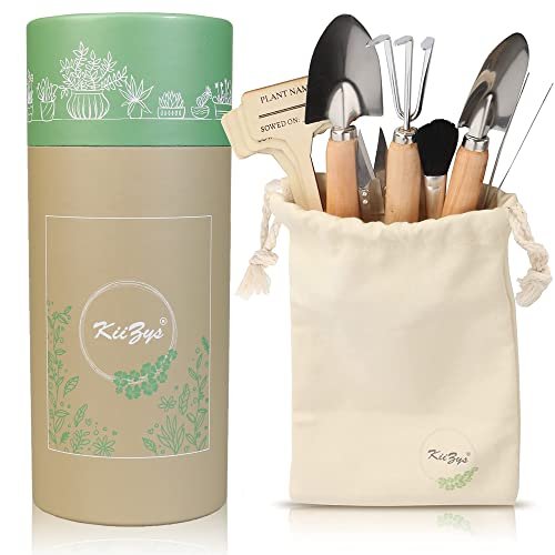 Indoor Garden Tools for Gardening - KiiZYS 12-Piece Small...