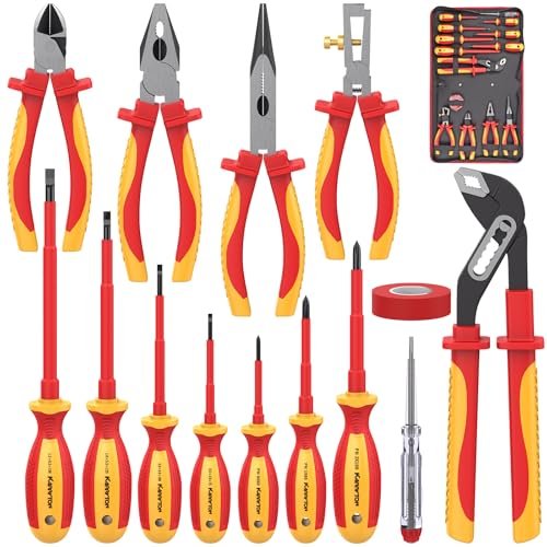 KARRYTON 14PC 1000V Insulated Electrician Tool Set,VDE...