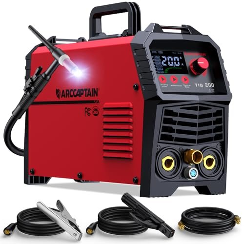 ARCCAPTAIN TIG Welder 200A, High Frequency 110v/220v Dual...