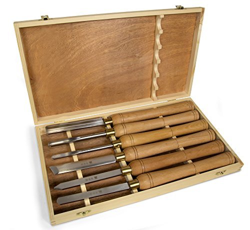 WEN CH11 6-Piece Artisan Chisel Set with 6-Inch High-Speed...