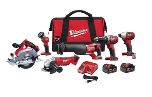 Milwaukee M18 Cordless LITHIUM-ION 6-Tool Combo Kit...