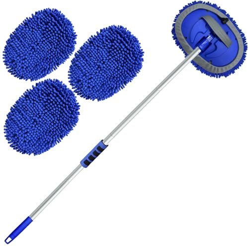 Wontolf 62'' Car Wash Brush with Long Handle Chenille...