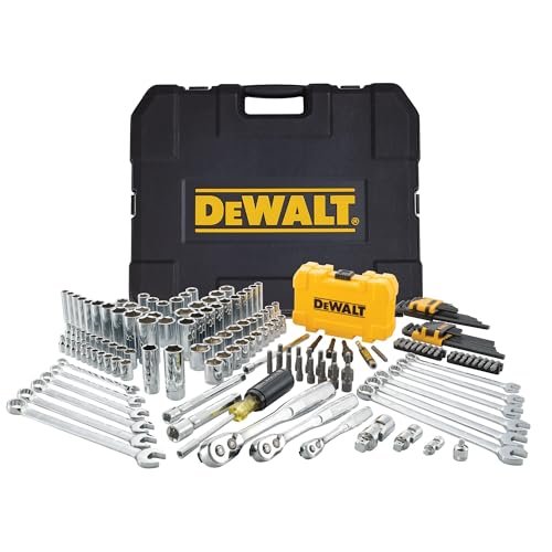 DEWALT Mechanic Tool Set with Case, Socket Set Metric and...