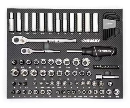 Husky Mechanics Tool Set in EVA Foam (94-Piece)