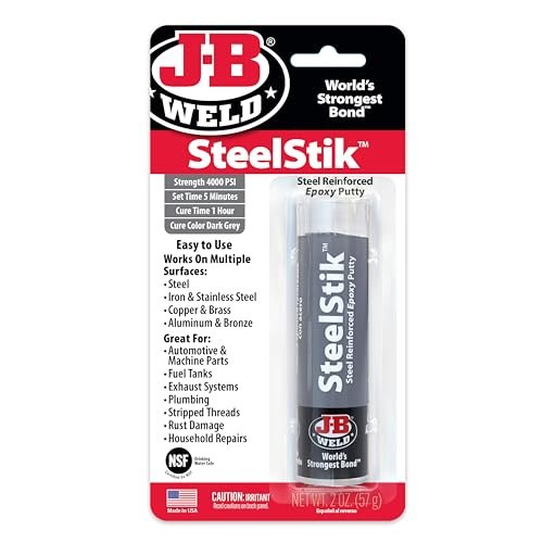 J-B Weld 8267 SteelStik Steel Reinforced Epoxy Putty Stick...