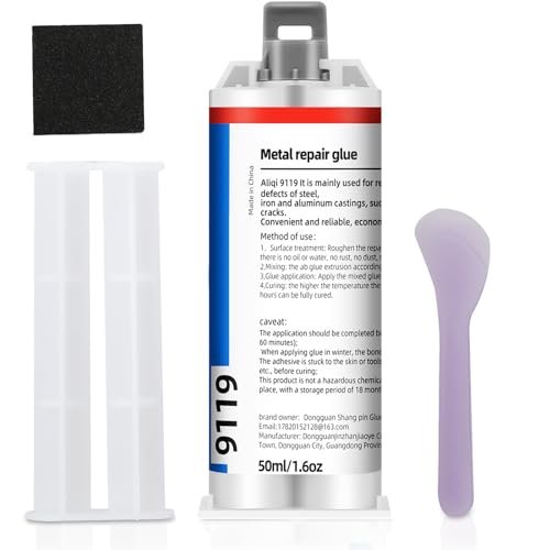 Professional Metal Repair Epoxy Glue, 1.6 Oz Heavy Duty...